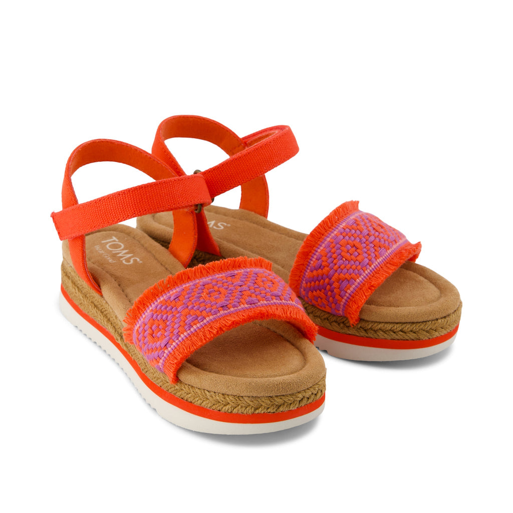 Diana Sandal - Flame Diamond Strap Front View