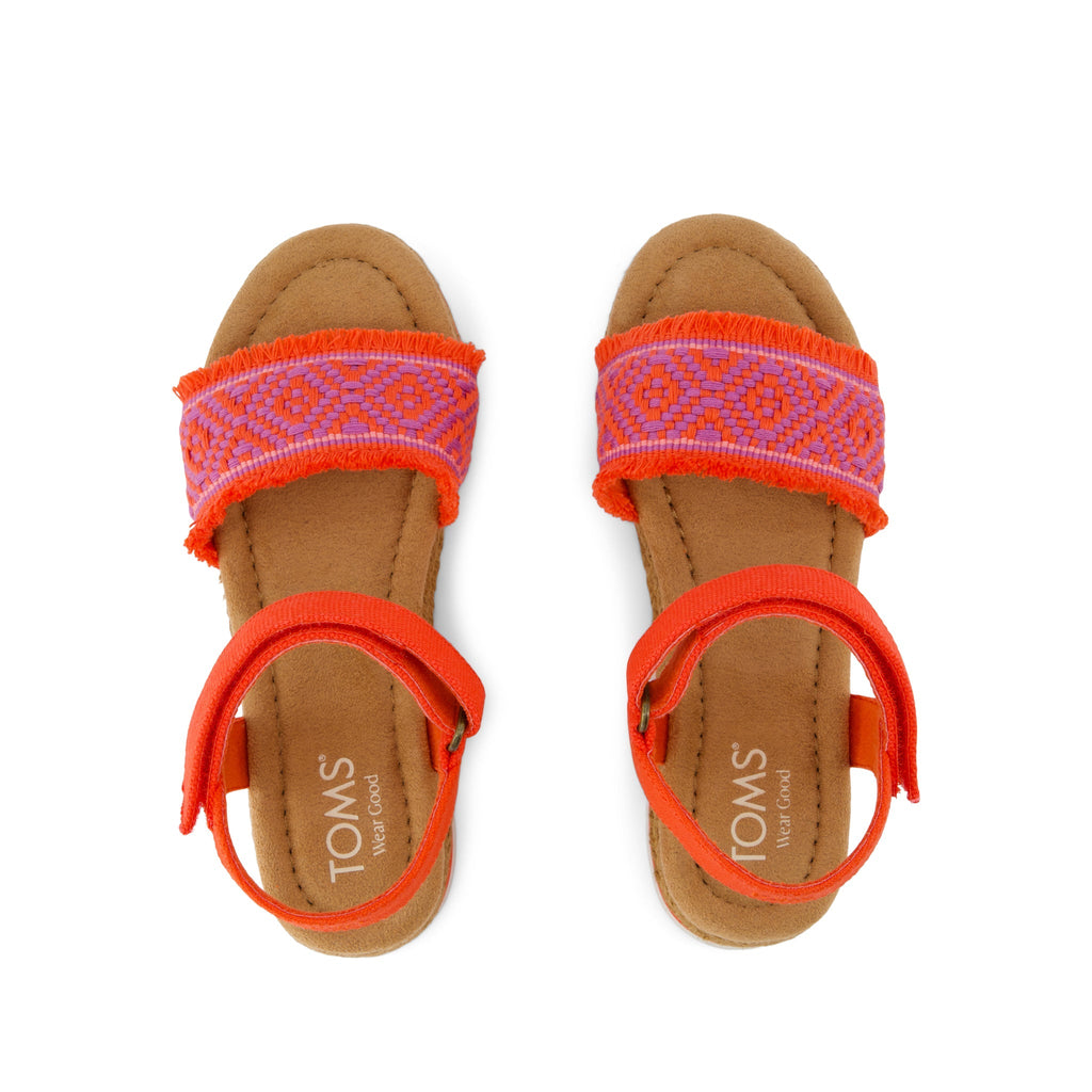 Diana Sandal - Flame Diamond Strap Top View