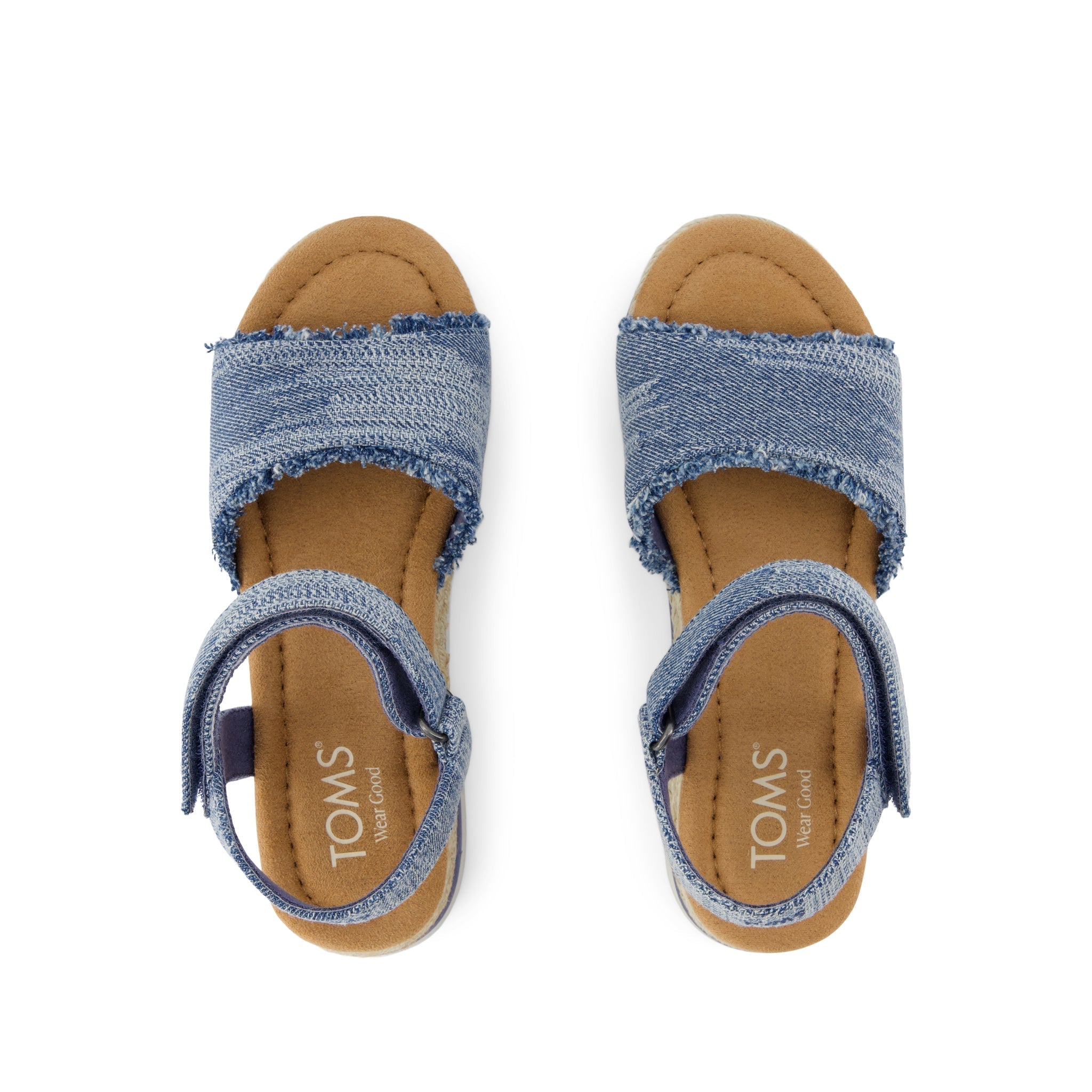 Diana Kids Sandal - Dark Sky Textured Denim Top View