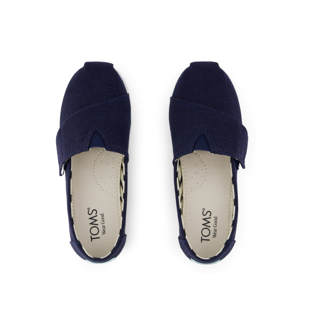 Alpargata Classic Kids Shoe - Navy Heritage Canvas Top View