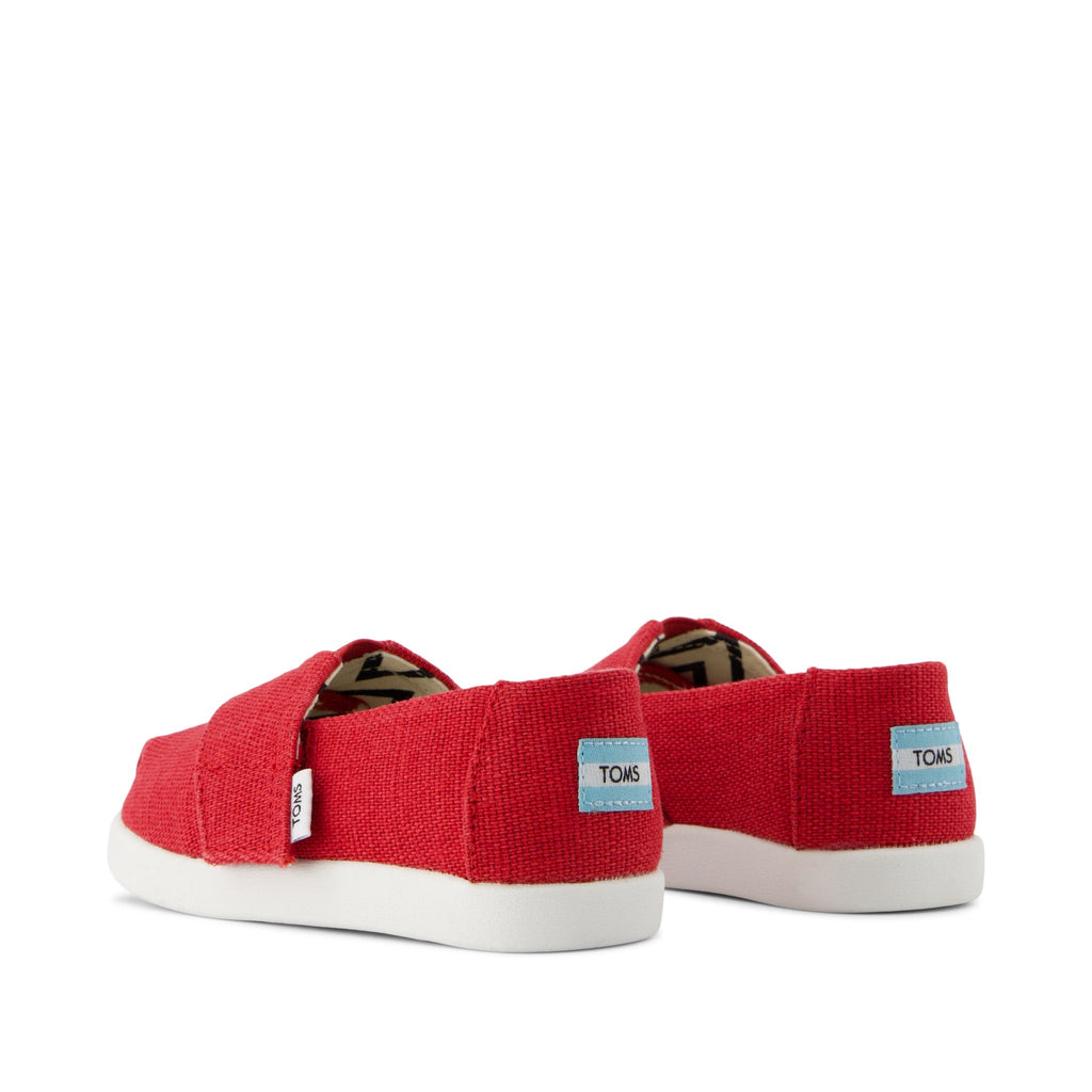 Alpargata Classic Toddler Shoe - Red Heritage Canvas Back View