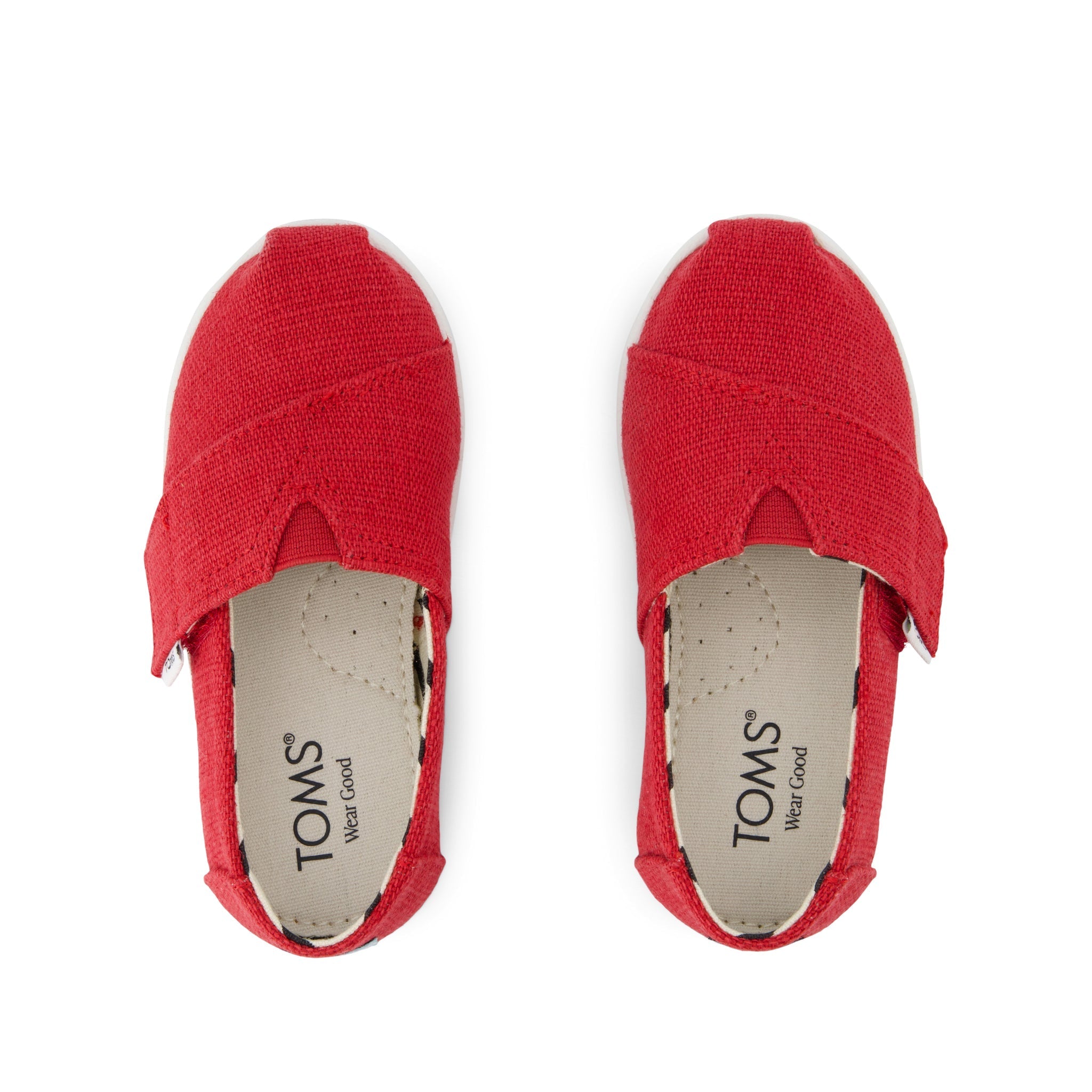 Alpargata Classic Toddler Shoe - Red Heritage Canvas Top View