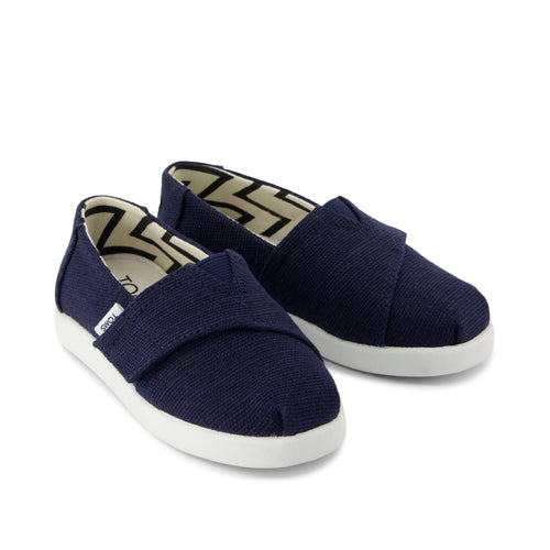 Alpargata Classic Toddler Shoe - Navy Heritage Canvas Front View