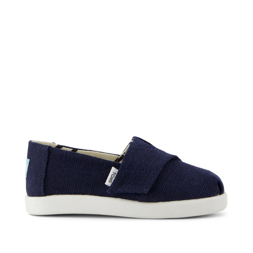 Alpargata Classic Toddler Shoe - Navy Heritage Canvas Side View