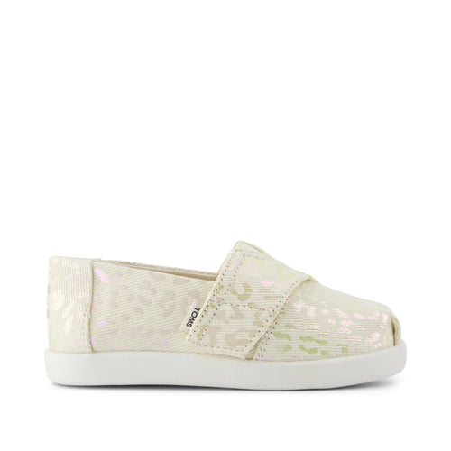 Alpargata Classic Toddler Shoe - Natural Iridescent Leopard Side View