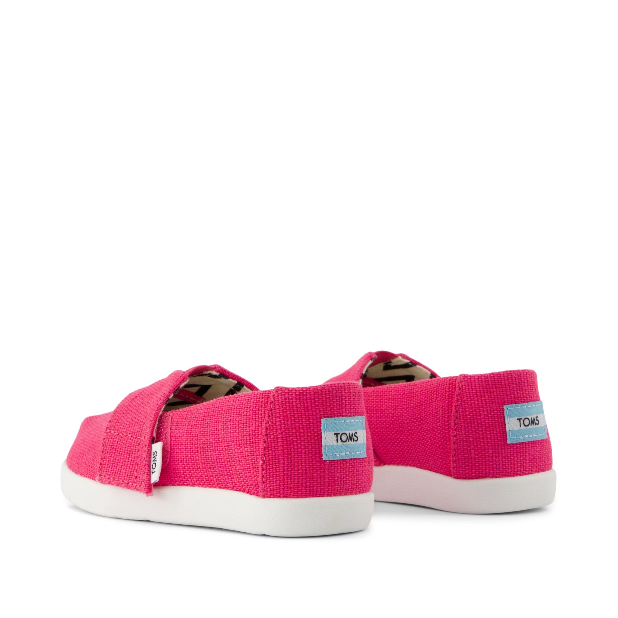 Alpargata Classic Toddler Shoe - Fuchsia Heritage Canvas Back View