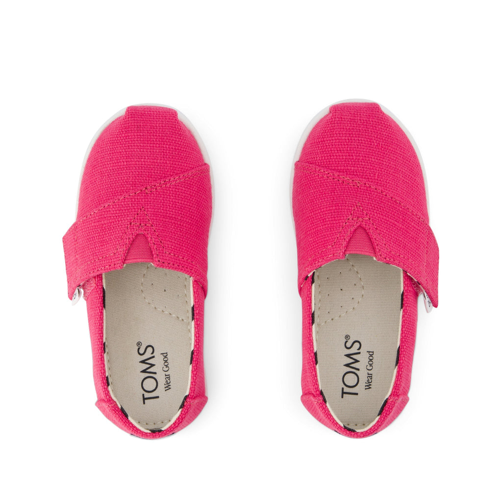 Alpargata Classic Toddler Shoe - Fuchsia Heritage Canvas Top View