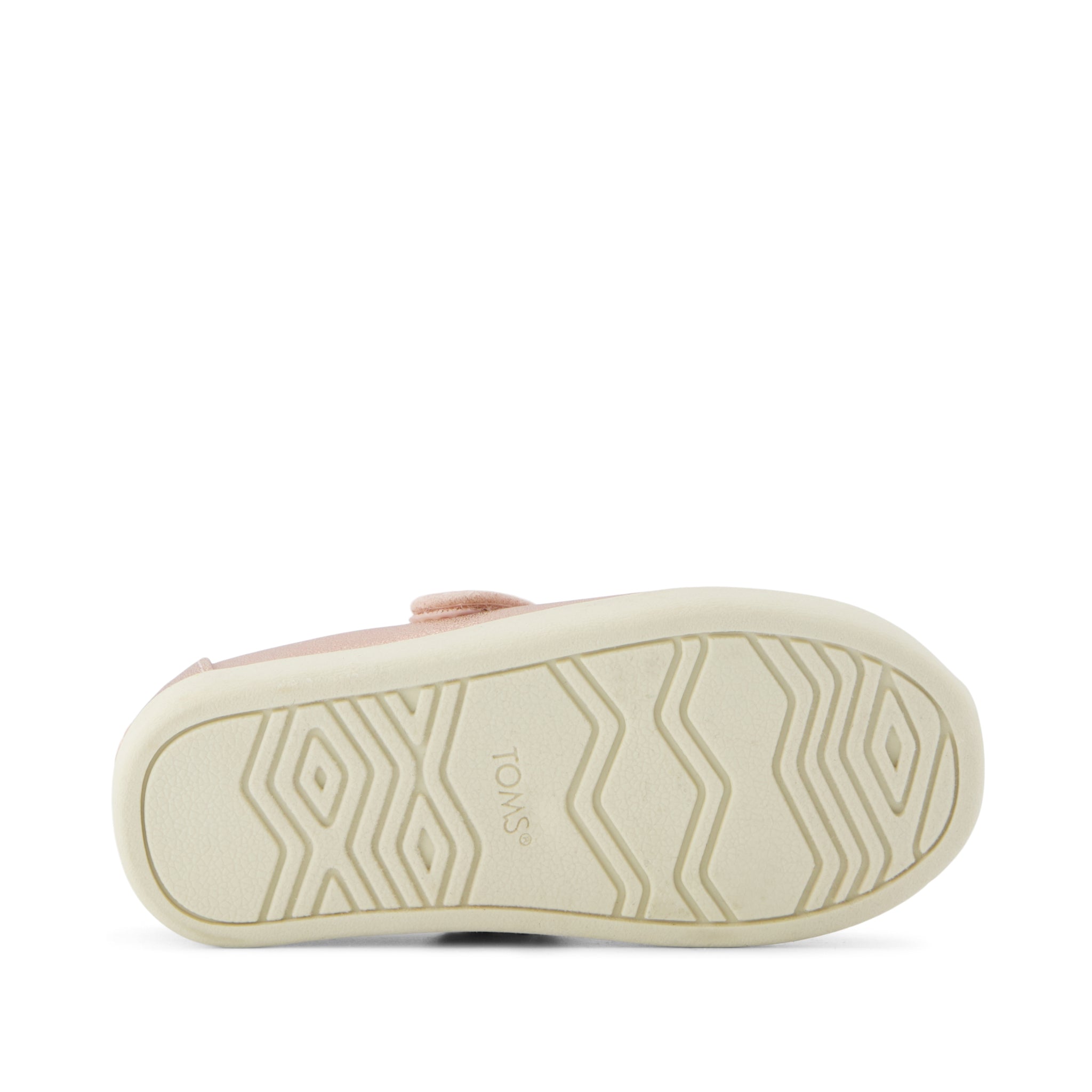 Nora Mary Jane Toddler Shoe - Rose Gold Metallic PU Bottom Sole View