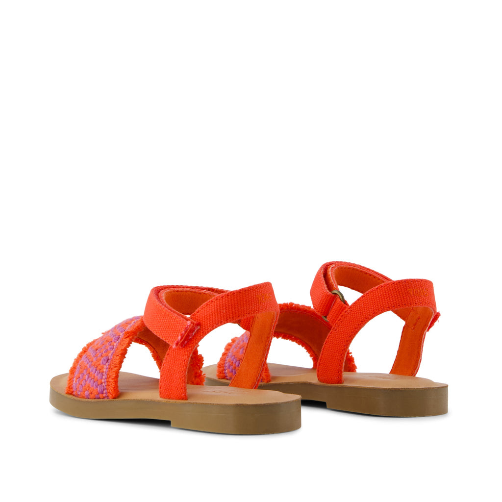 Remi Sandal - Flame Diamond Strap Back View