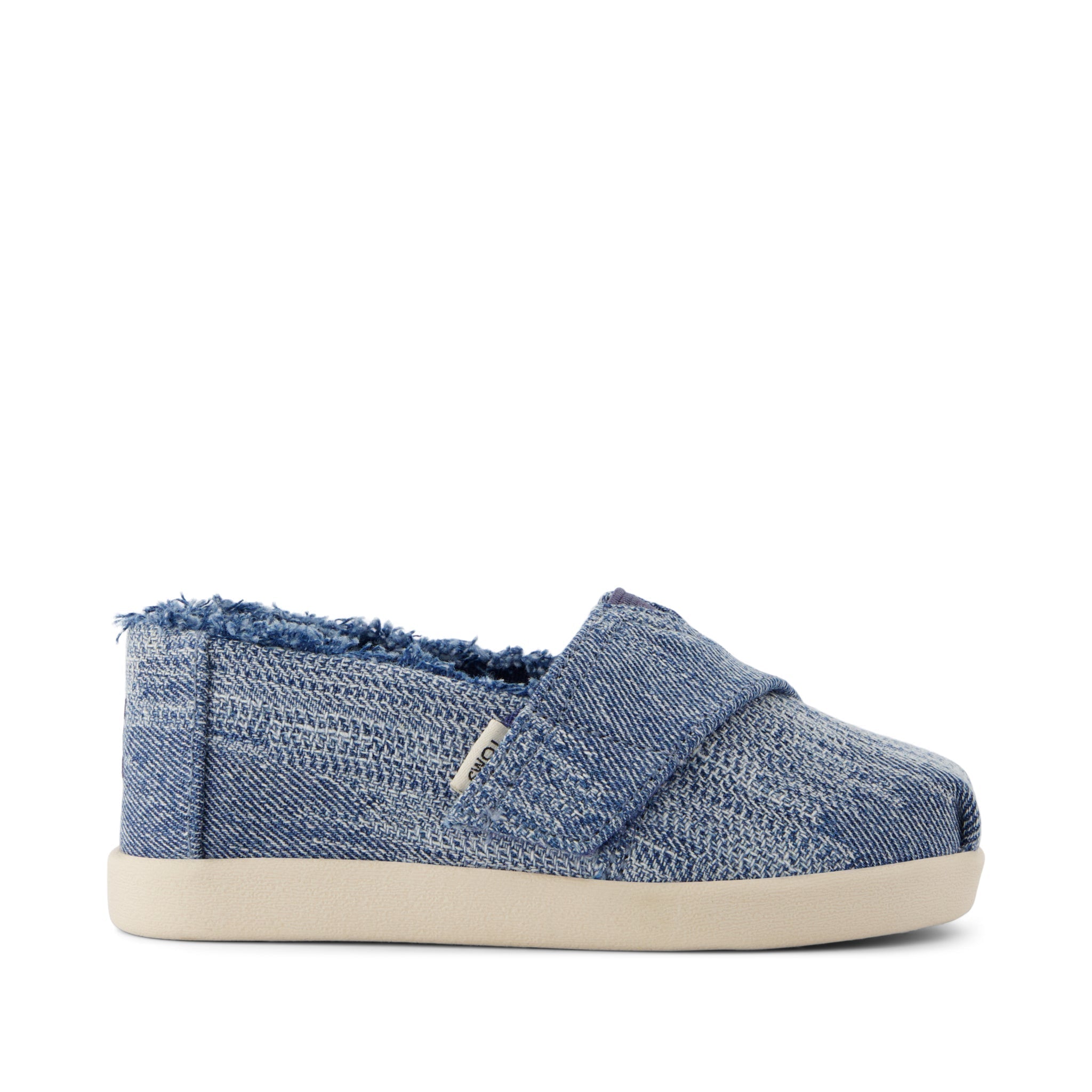 Alpargata Classic Toddler Shoe - Dark Sky Textured Denim Side View