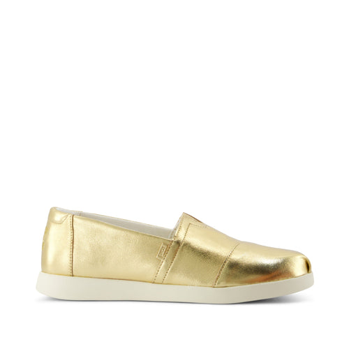 Alpargata Plus  - Gold Metallic Nappa Leather Side View