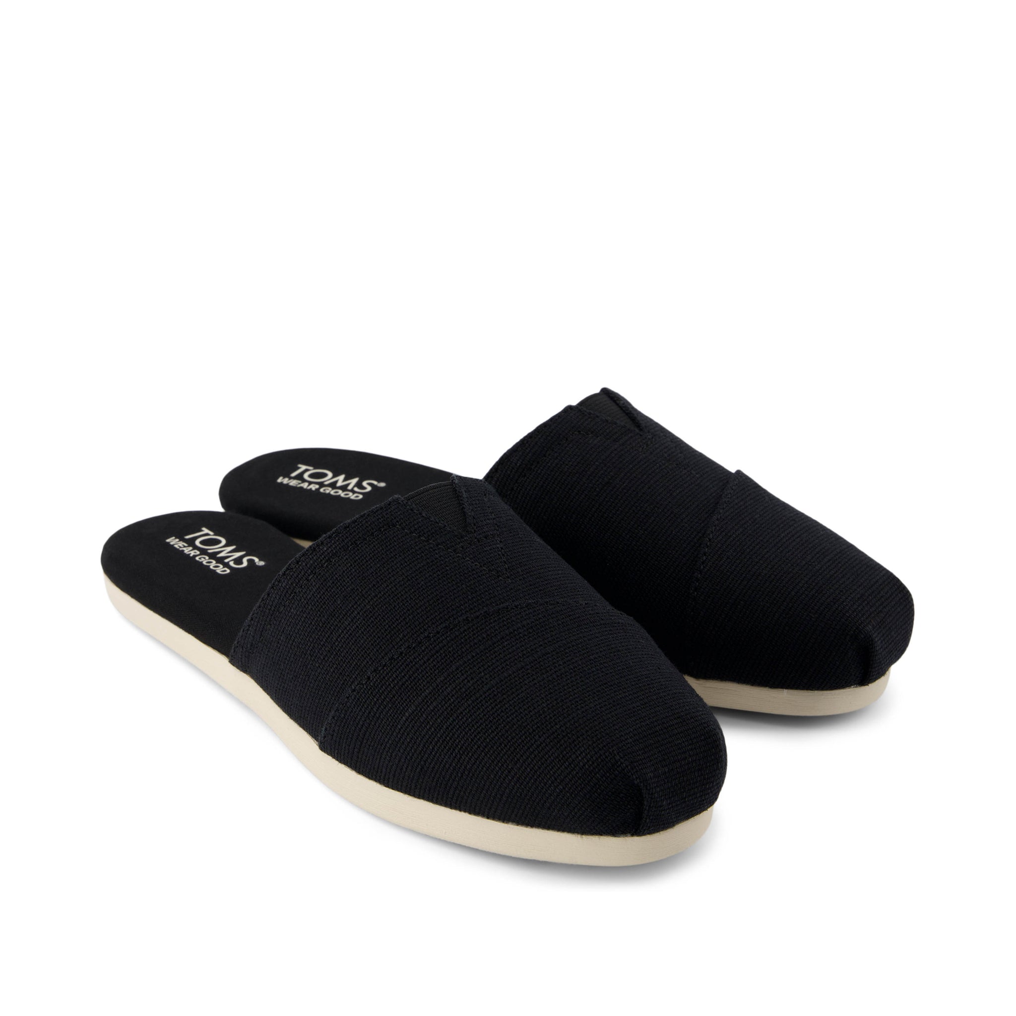 Alpargata Mule Black Heritage Canvas Front View