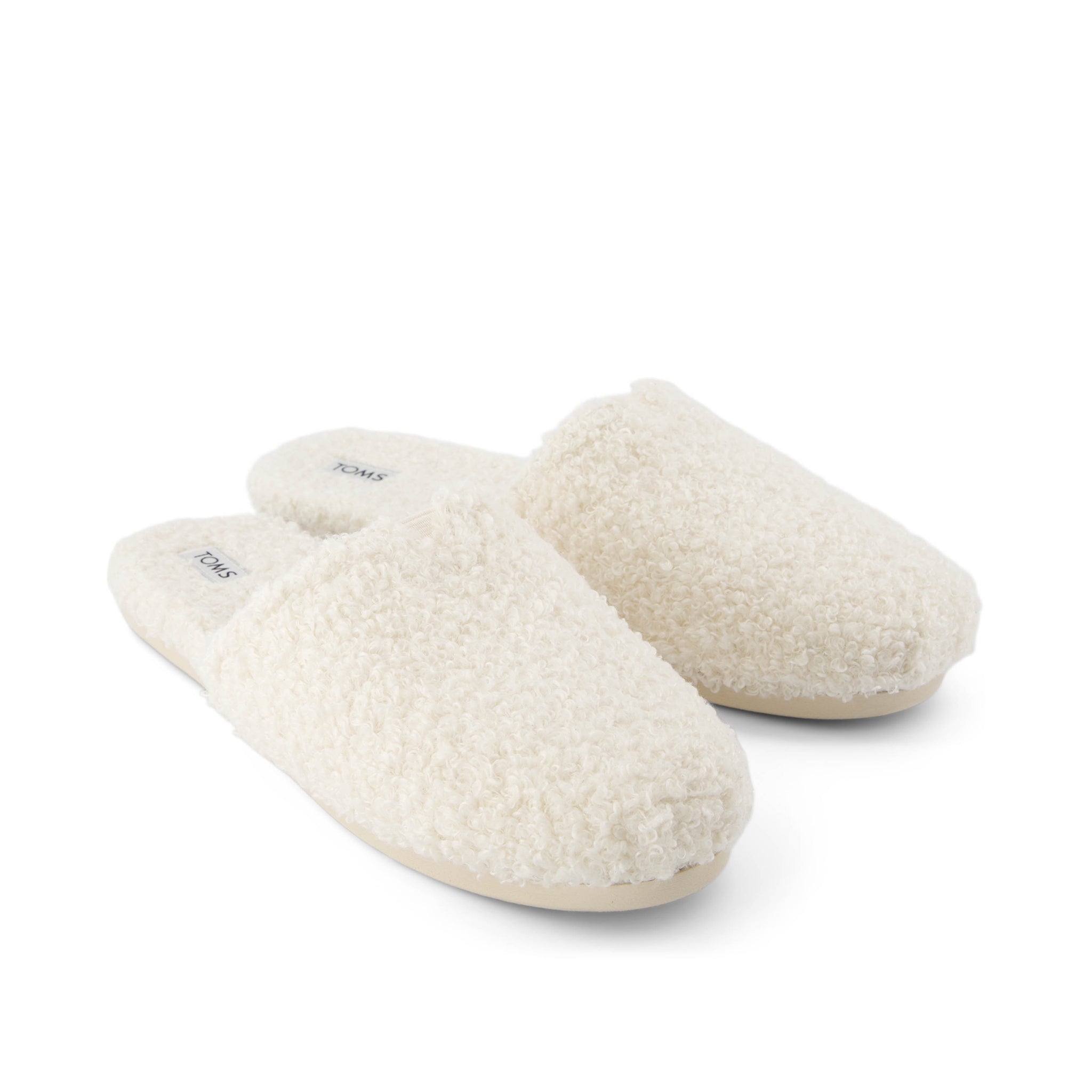 Alpargata Mule - Plush Faux Shearling Natural Front View