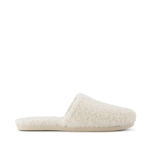 Alpargata Mule - Plush Faux Shearling Natural Side View