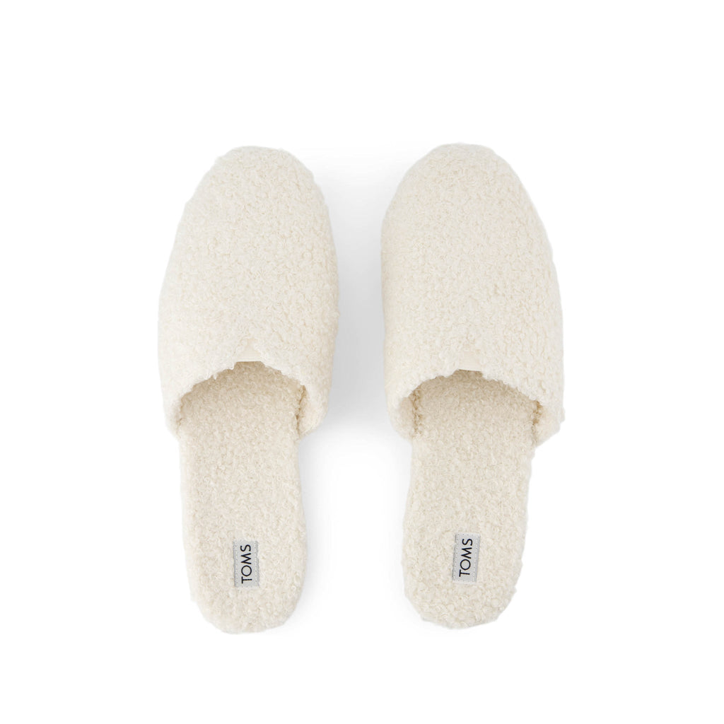 Alpargata Mule - Plush Faux Shearling Natural Top View