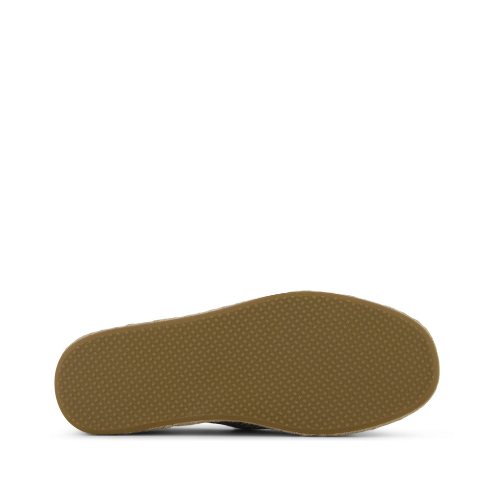 Santiago Loafer - Vetiver Grey Diamond Perforated Suede Bottom Sole View