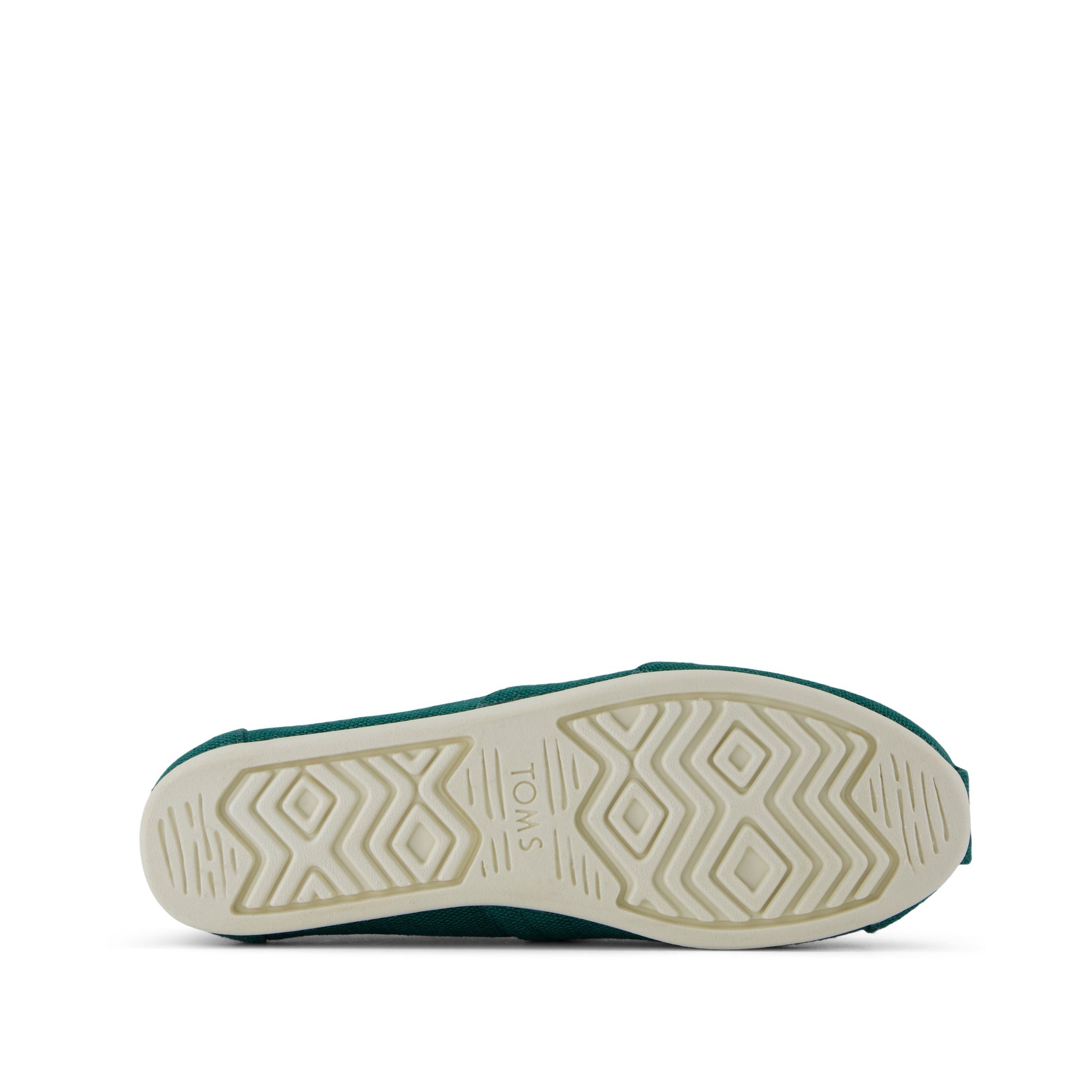 Alpargata Classic - Embroidered Green Heritage Canvas Bottom Sole View