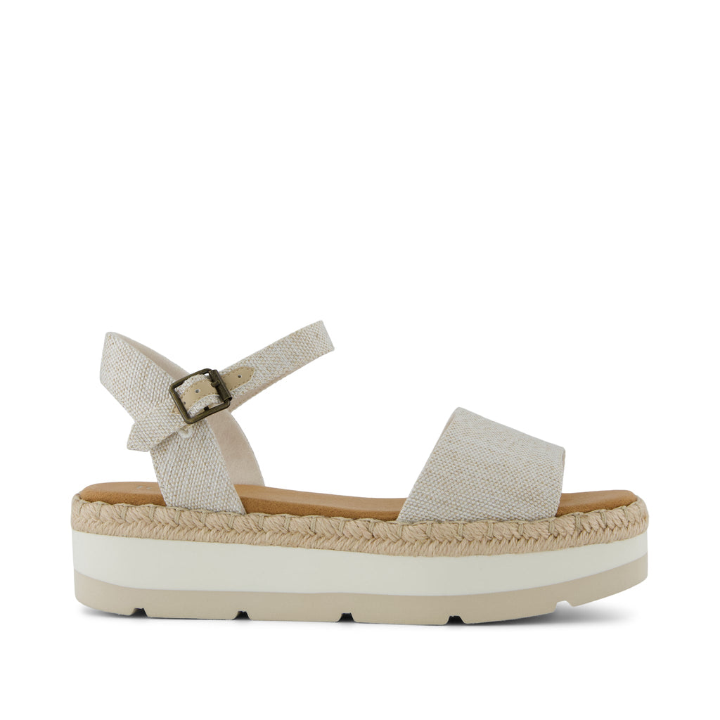 Ronan Platform Sandal - Natural Yarn Dye Side View