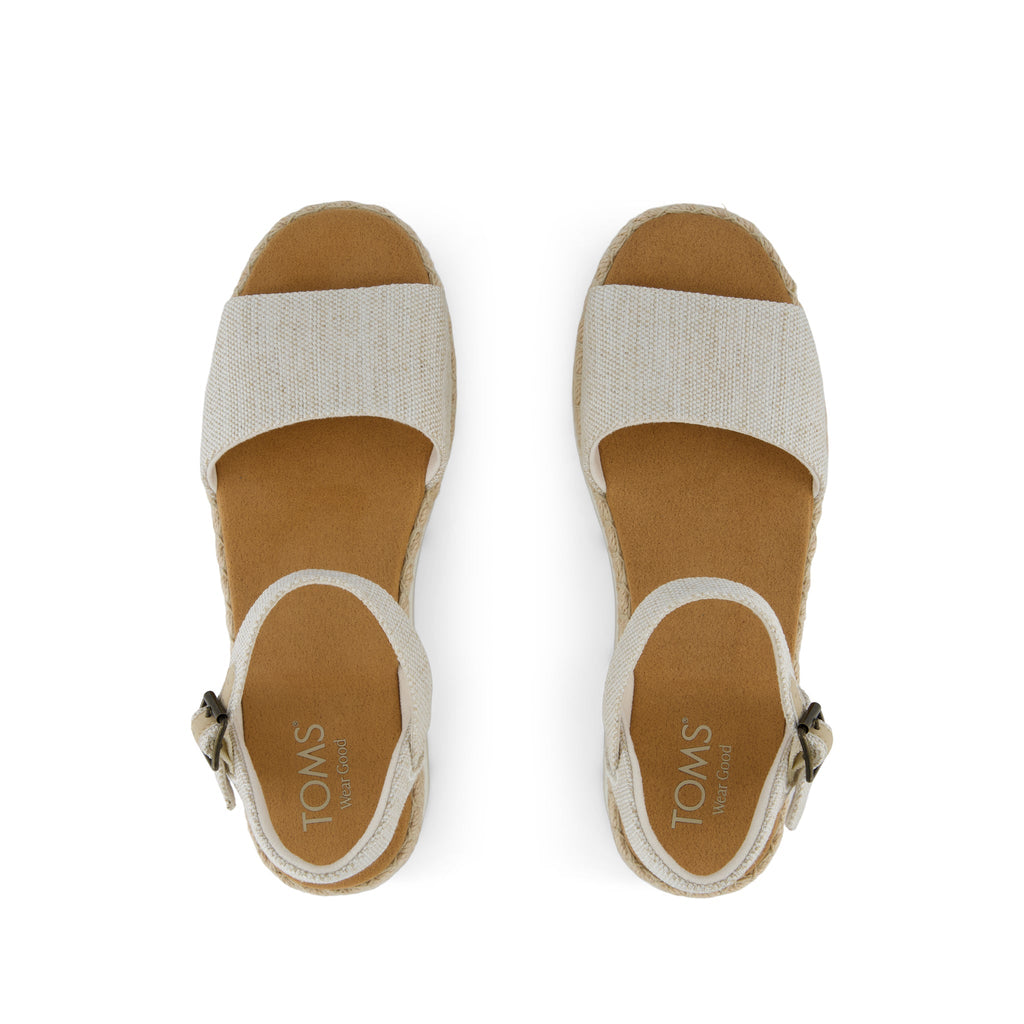 Ronan Platform Sandal - Natural Yarn Dye Top View
