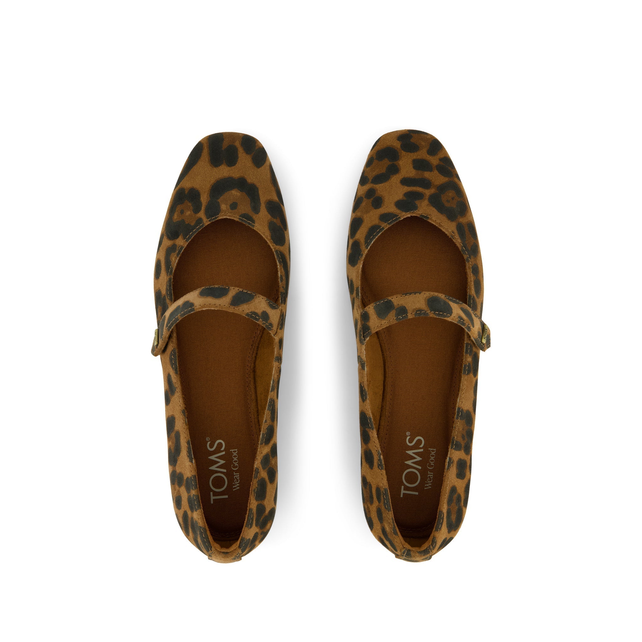 Bianca Flat - Brown Sugar Leopard Print Suede Top View
