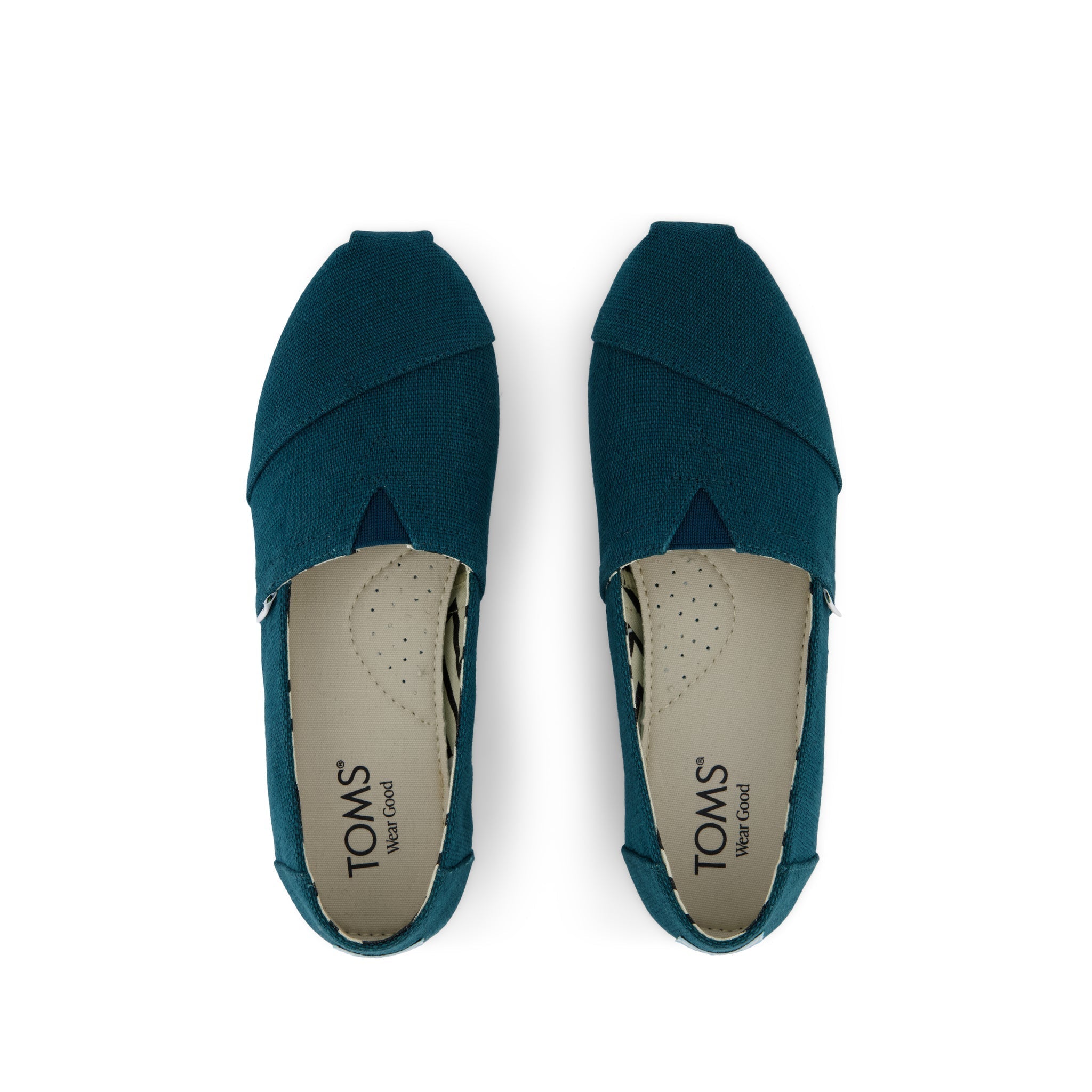 Alpargata Classic - Dark Teal Heritage Canvas Top View