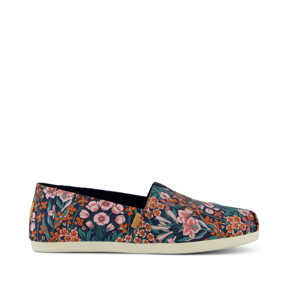 Alpargata Classic - Dark Teal Mountain Primrose Print Side View