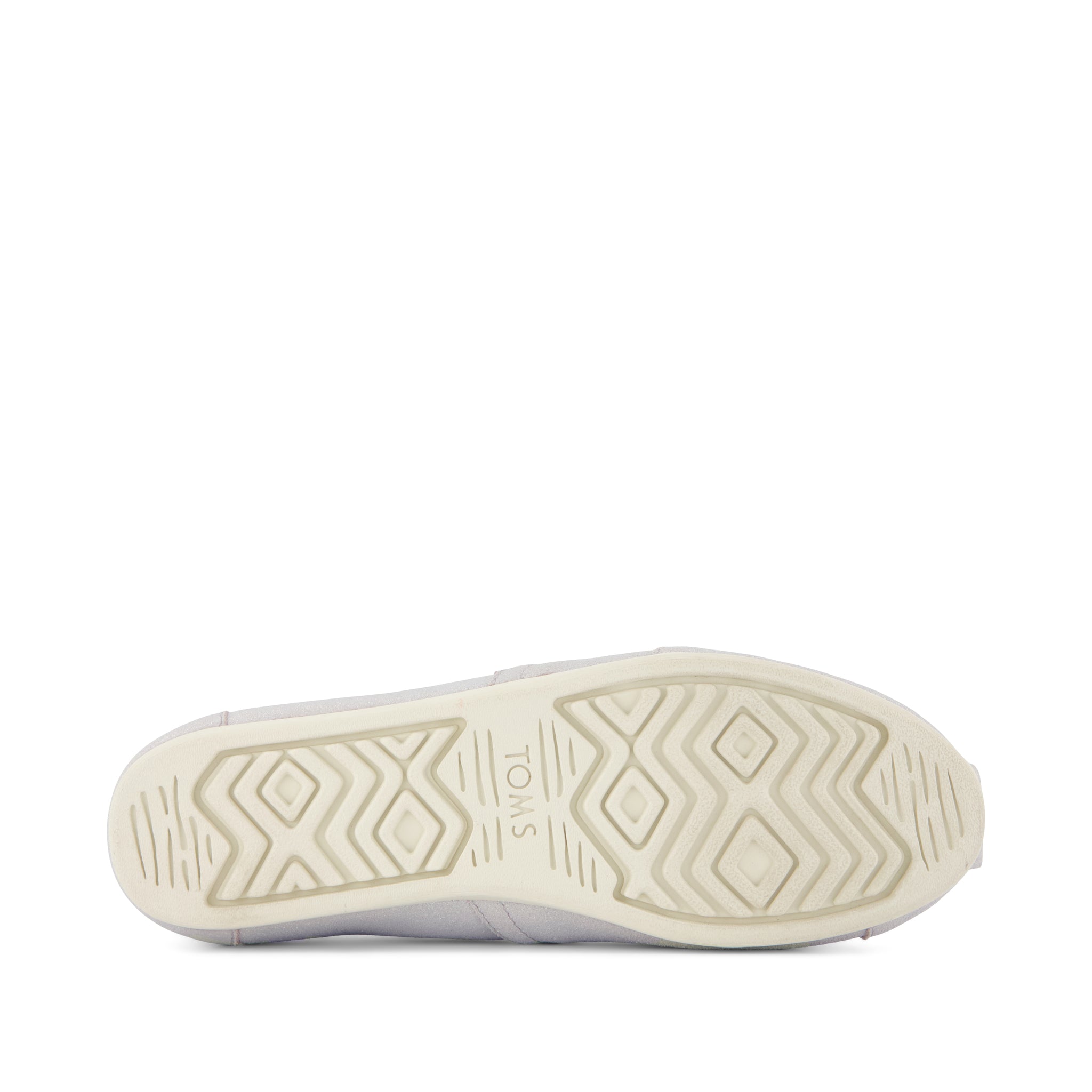 Alpargata Classic - Light Grey Metallic Suede Bottom Sole View