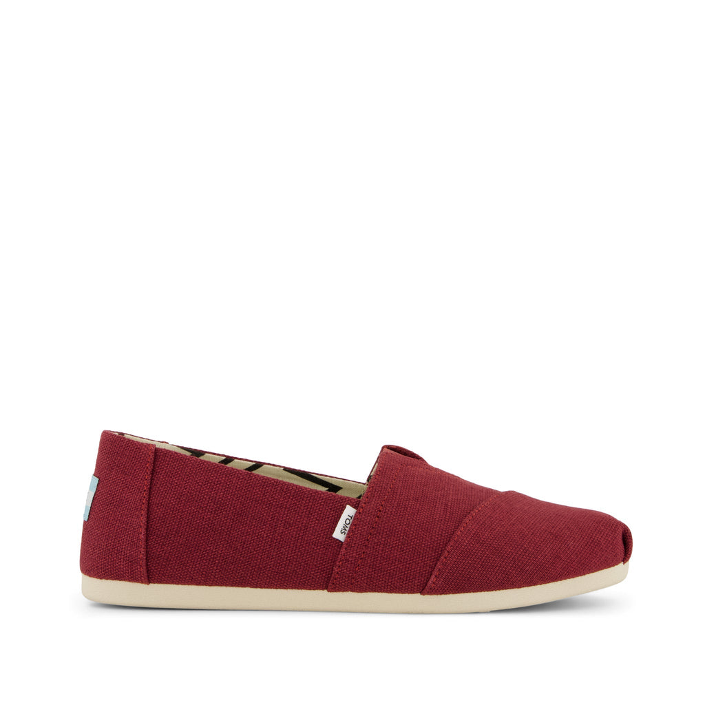 Alpargata Classic - Ruby Heritage Canvas Side View