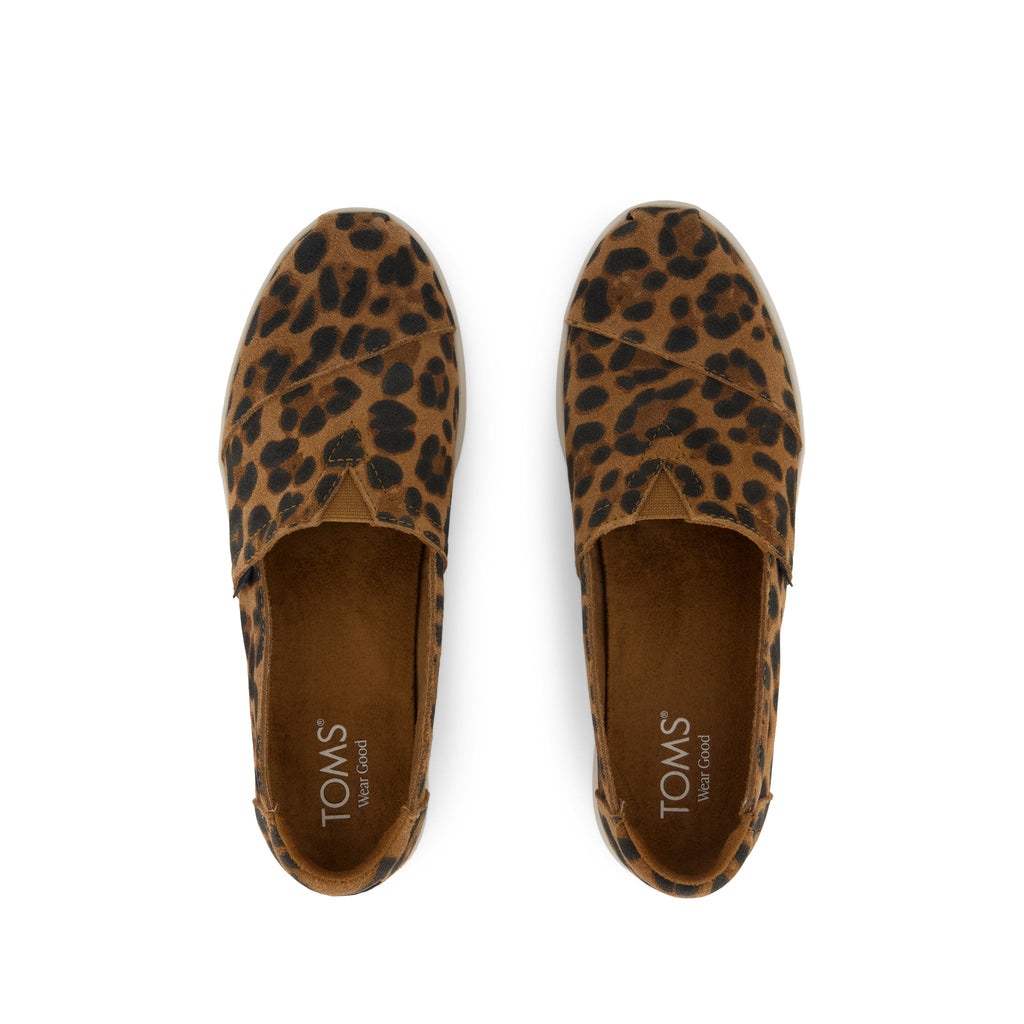 Alpargata Plus - Brown Sugar Leopard Print Suede Top View