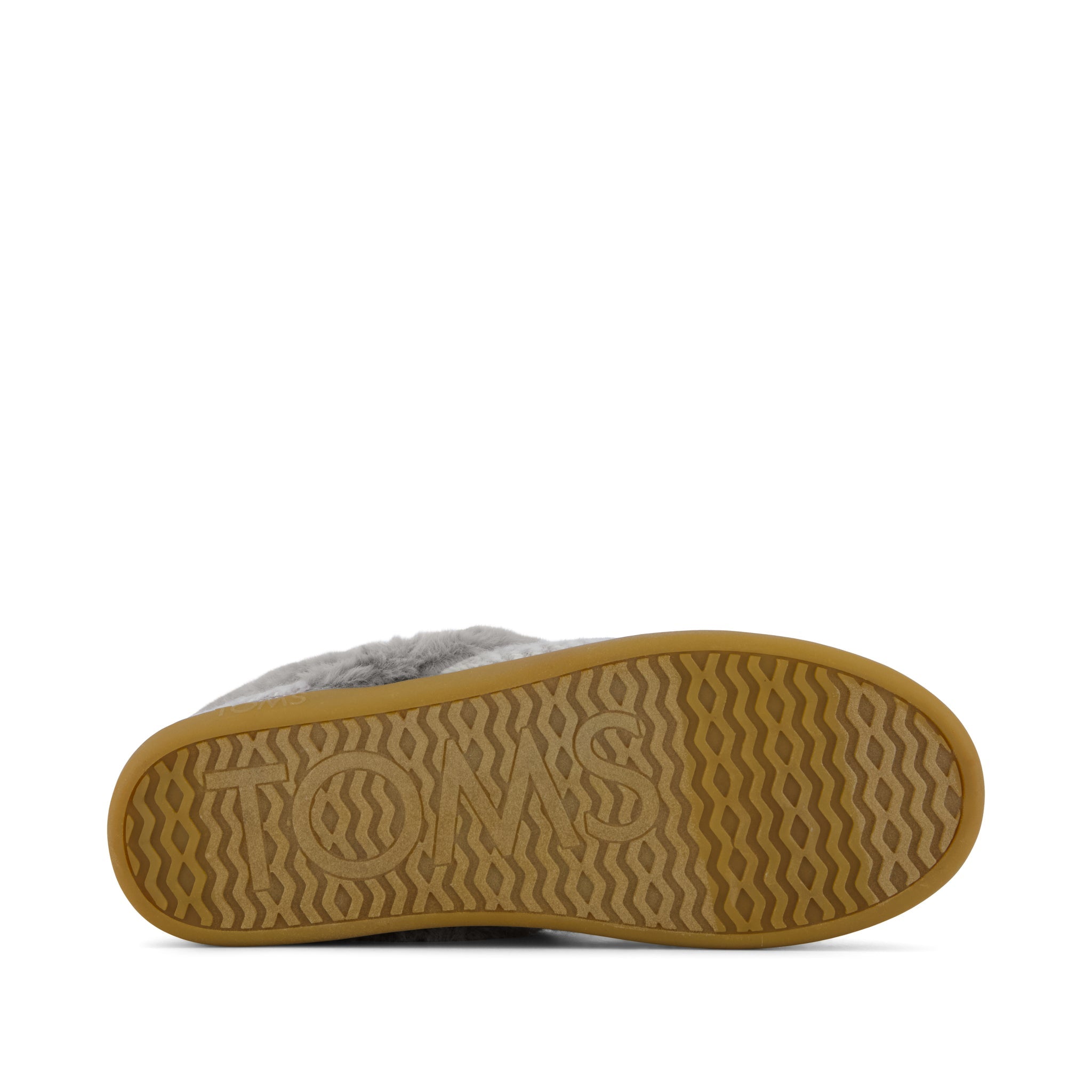 Oslo Slipper - Drizzle Grey Cozy Herringbone Bottom Sole View