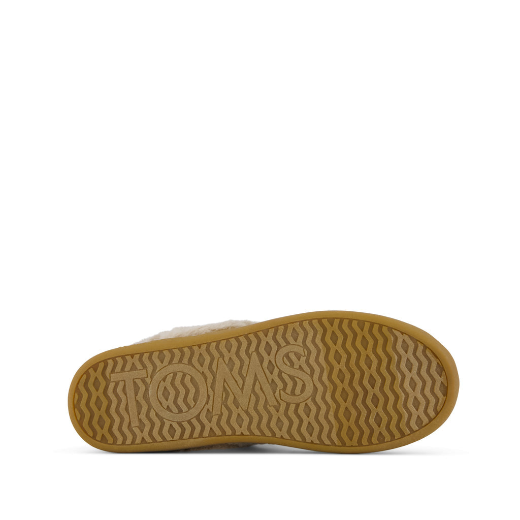 Oslo Convertible Slipper - Oatmeal Herringbone Bottom Sole View
