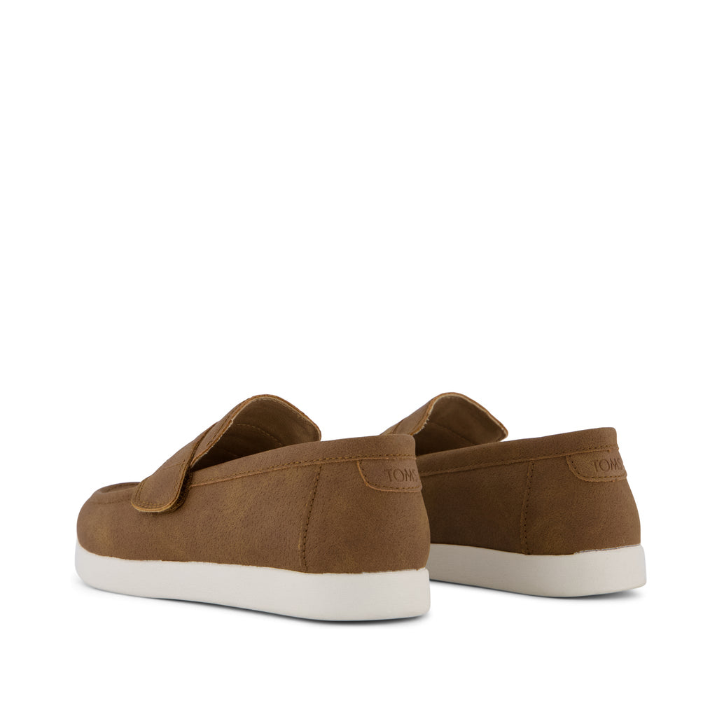 Oliver Kids Loafer - Toffee Microsuede Back View