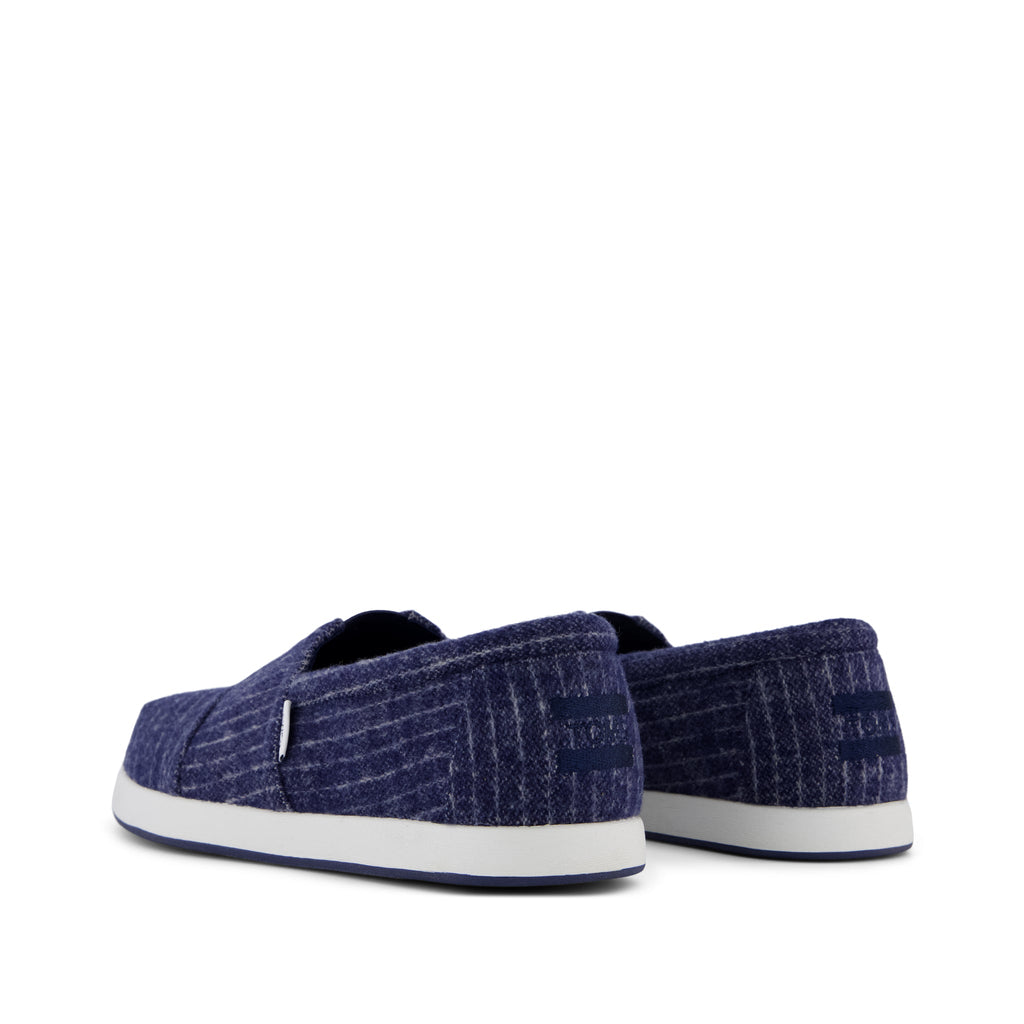 Alp FWD Espadrille - Navy Cozy Stripe Back View