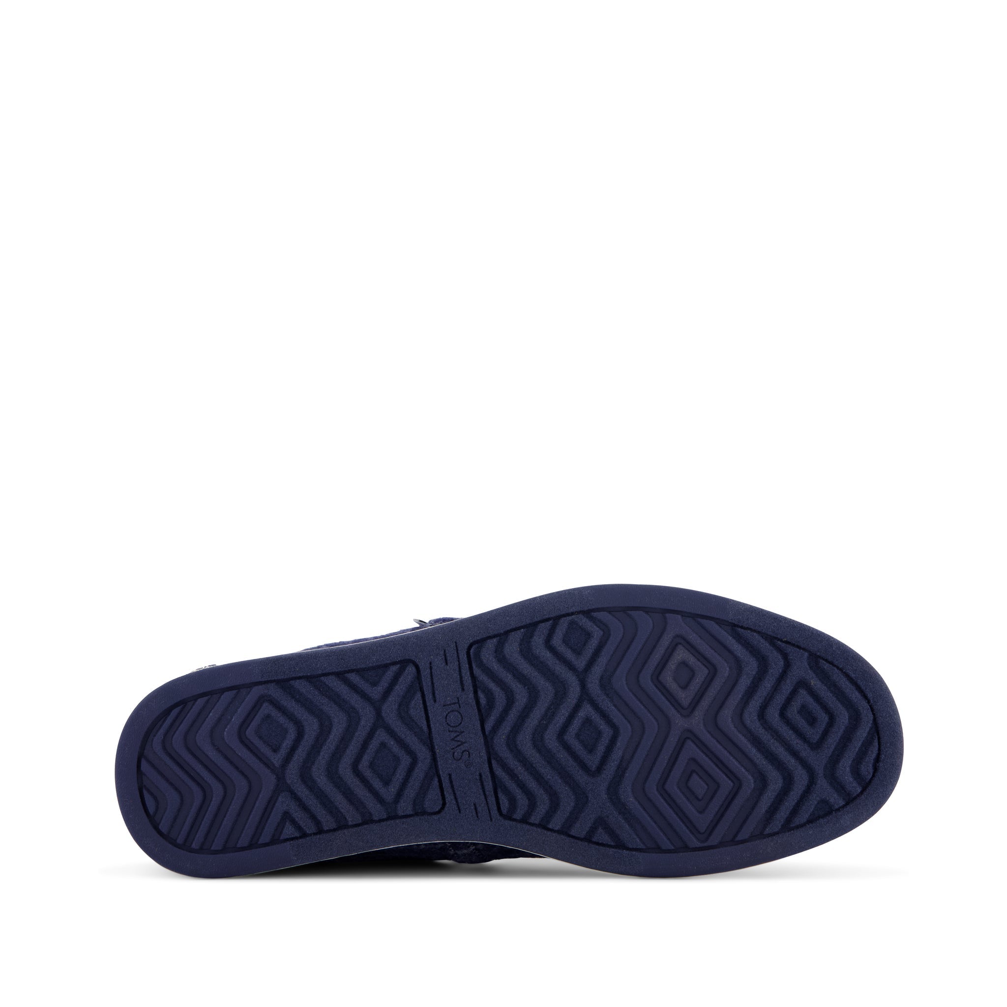 Alp FWD Espadrille - Navy Cozy Stripe Bottom Sole View