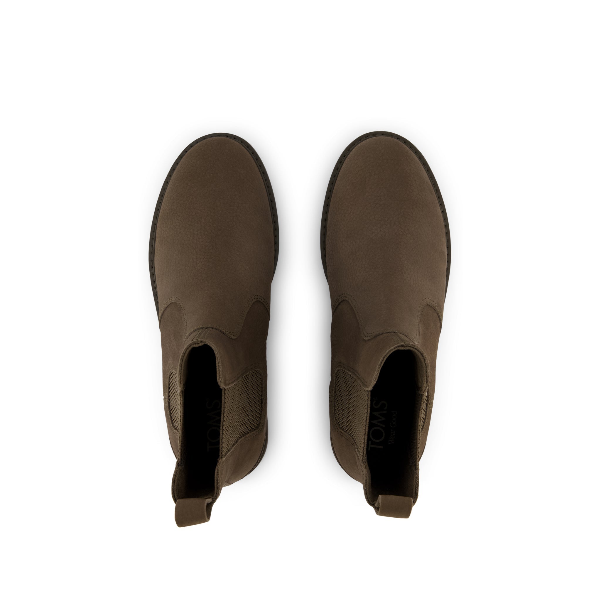 Griffin Boot - Water Resistant Canteen Green Leather Top View