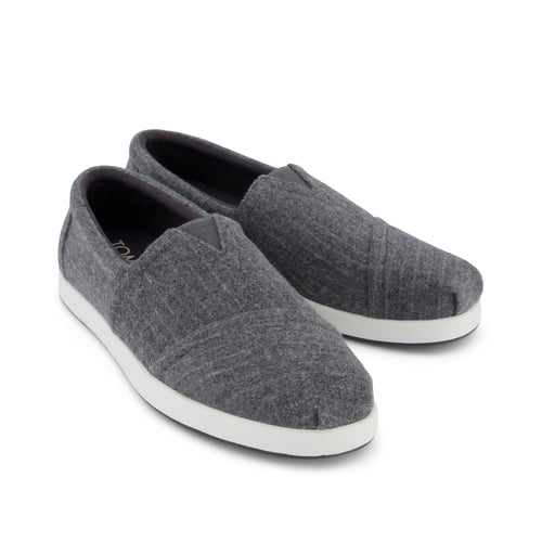 Alp FWD Espadrille - Drizzle Grey Cozy Stripe Front View