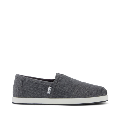 Alp FWD Espadrille - Drizzle Grey Cozy Stripe Side View