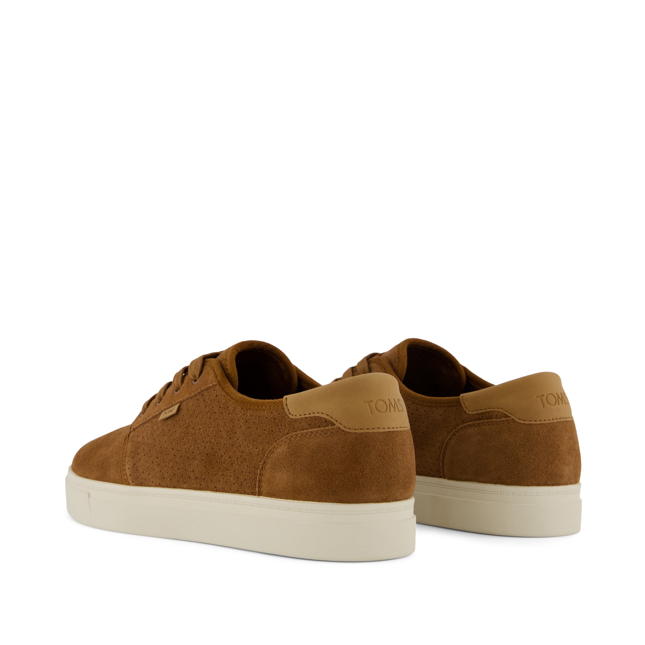 Carlo 2.0 Sneaker - Walnut Brown Perforated Suede Back View