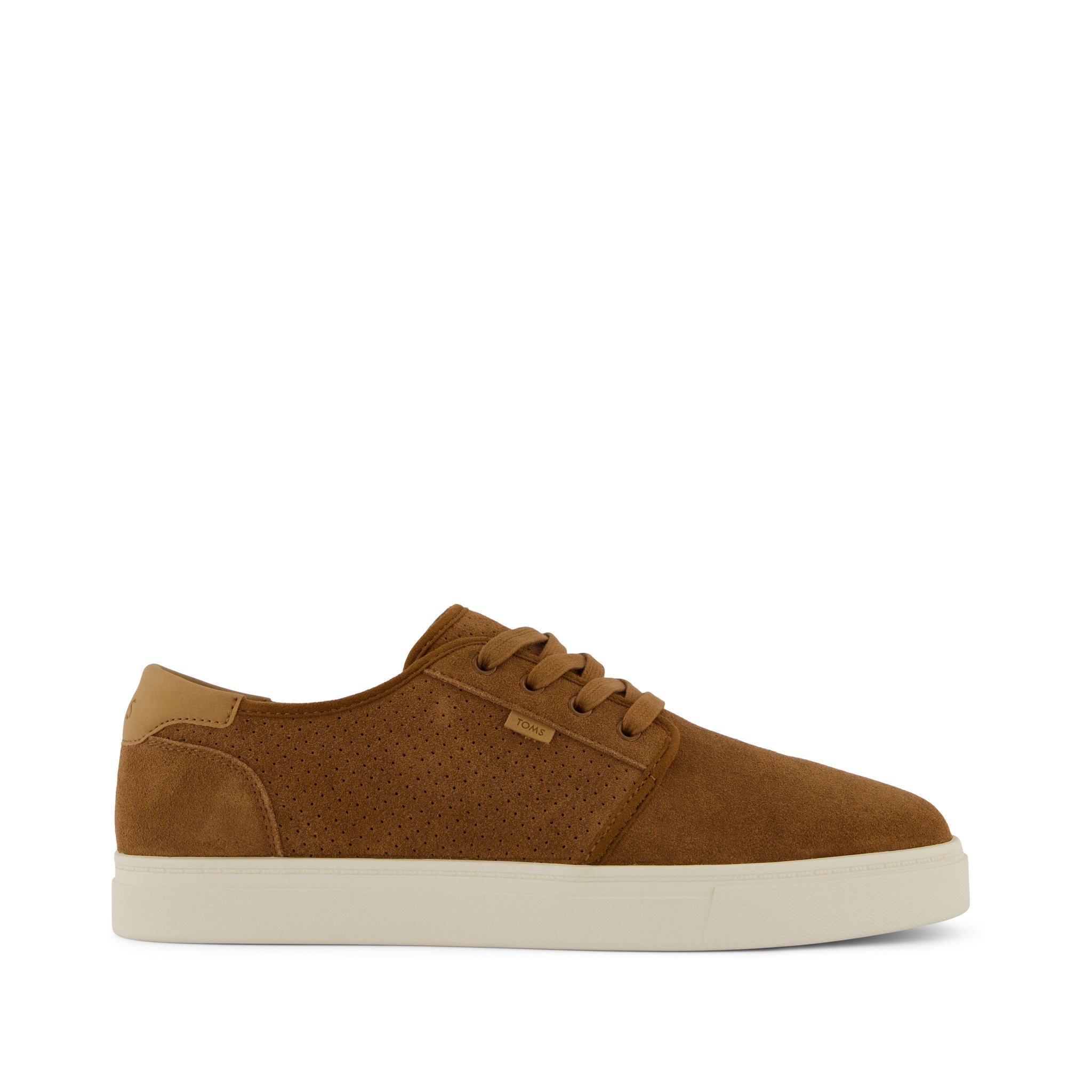 Carlo 2.0 Sneaker - Walnut Brown Perforated Suede Side View