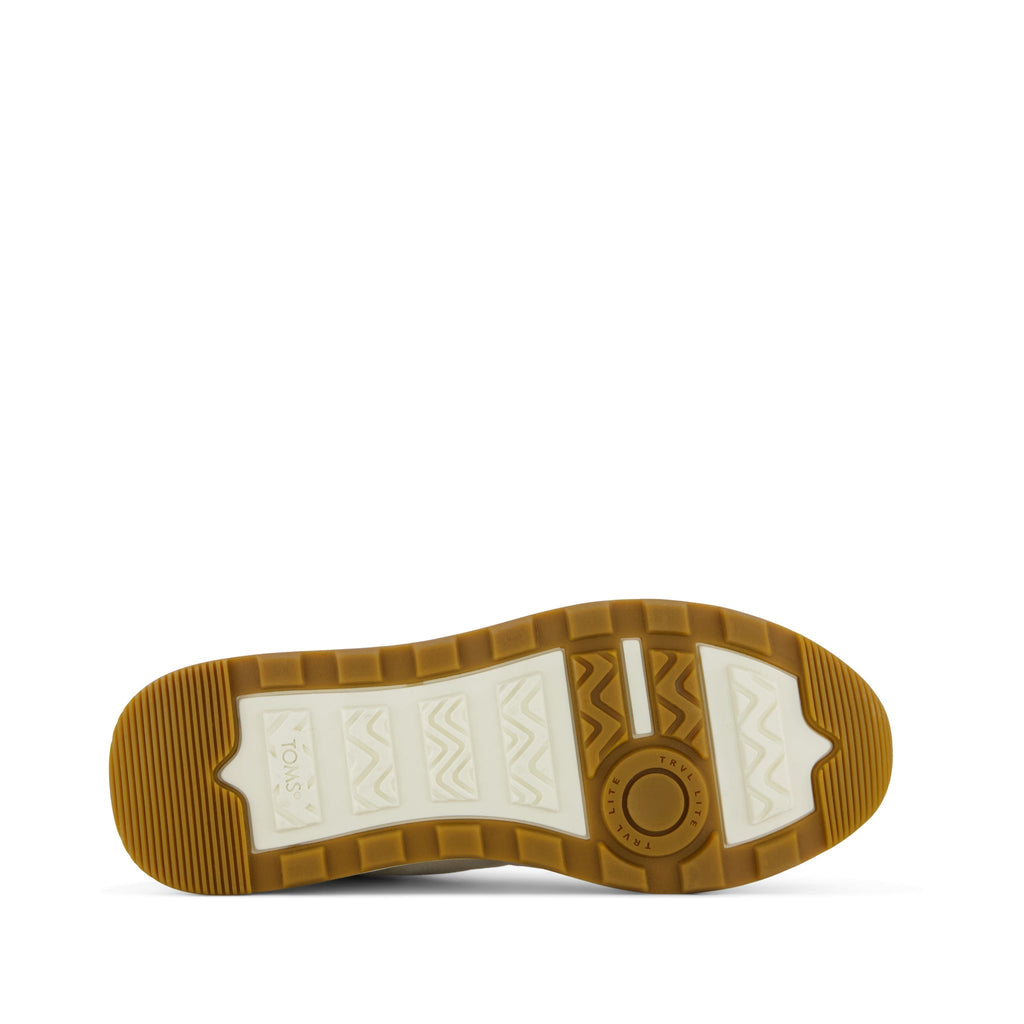 TRVL LITE Retro Runner Sneaker - Water Repellent Light Sand Bottom Sole View