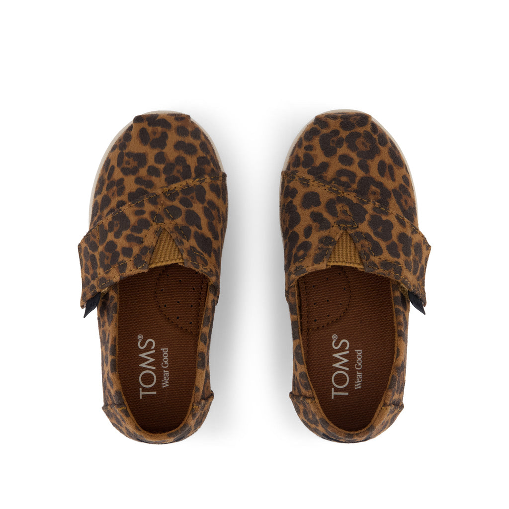 Alpargata Classic Toddler Shoe - Brown Sugar Leopard Print Top View