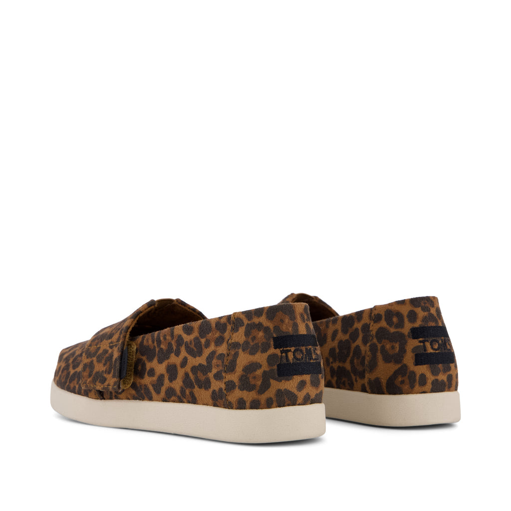 Alpargata Classic Kids Shoe - Brown Sugar Leopard Print Back View