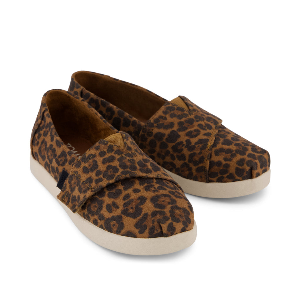 Alpargata Classic Kids Shoe - Brown Sugar Leopard Print Front View