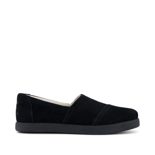 TOMS x Jamie Mizrahi Alp FWD  - Black Suede Side View