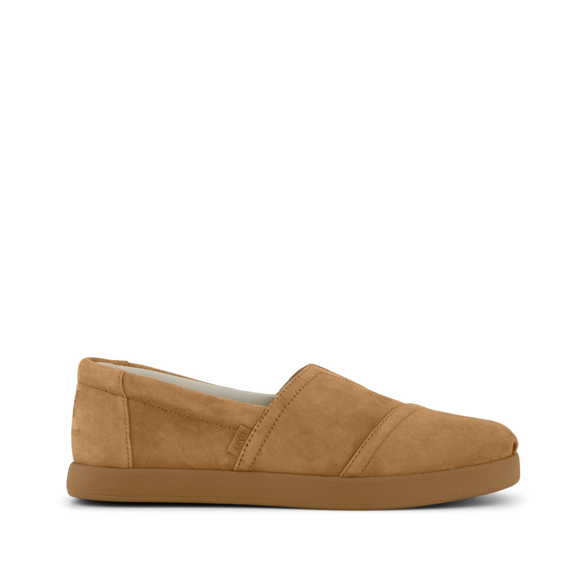 TOMS x Jamie Mizrahi Alp FWD  - Antique Amber Yellow Suede Side View