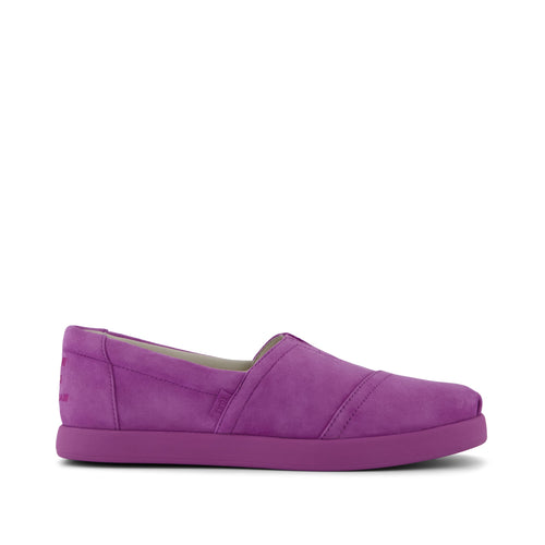 TOMS x Jamie Mizrahi Alp FWD  - Bright Mulberry Purple Suede Side View