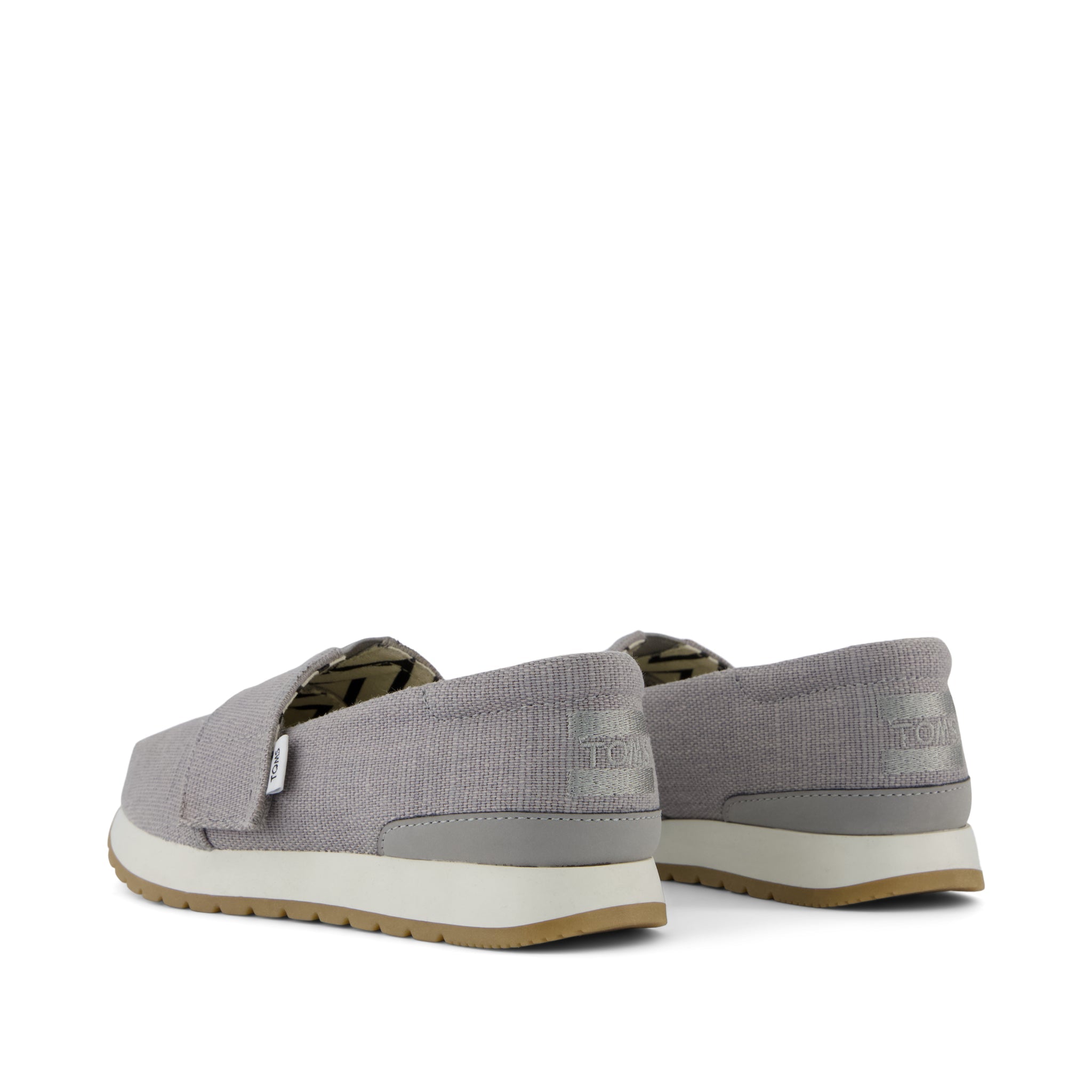 Resident Plus Kids Sneaker - Drizzle Grey Heritage Canvas Back View