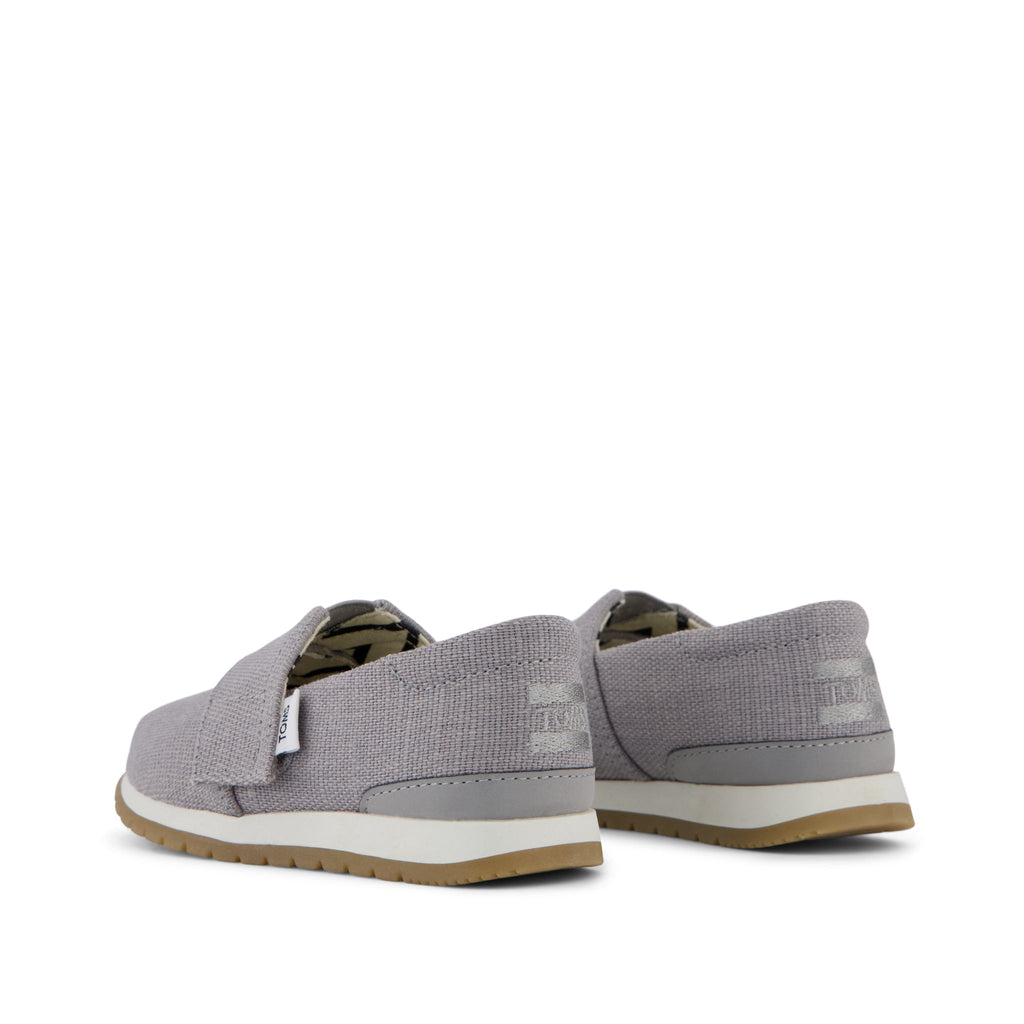 Resident Plus Toddler Sneaker - Drizzle Grey Heritage Canvas Back View