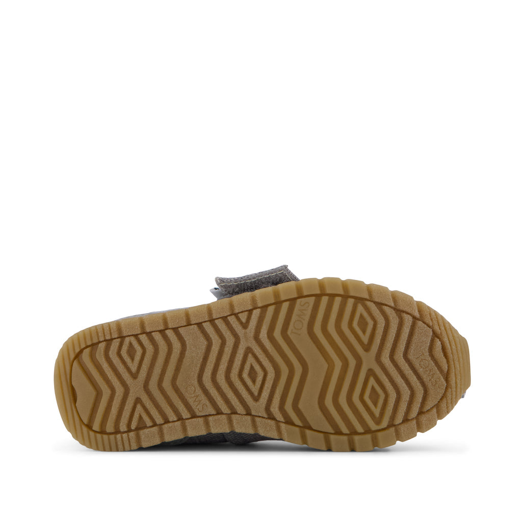 Resident Plus Toddler Sneaker - Drizzle Grey Heritage Canvas Bottom Sole View