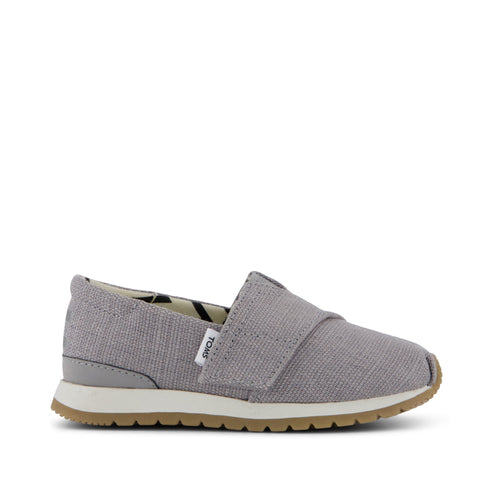 Resident Plus Toddler Sneaker - Drizzle Grey Heritage Canvas Side View